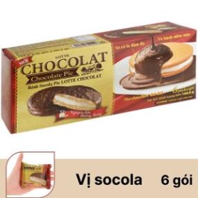 [Q.3] Bánh Socola Pie Lotte Chocolat 169.8g Bánh chocolat bánh chocopie lotte bánh pie hộp 6 bánh