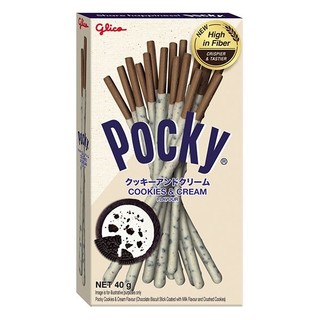   Q.3  BÁNH QUE POCKY BÁNH POCKY COOKIES & CREAM MÀU TRẮNG 