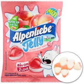 [Q.3] KẸO DẺO ALPENLIEBE TRÁI TÍM VỊ ĐÀO KẸO DẺO VỊ ĐÀO TRÁI TIM