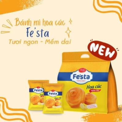 [QUẬN 3] BÁNH MÌ HOA CÚC FESTA NGÀN LỚP SIÊU NGON 120G