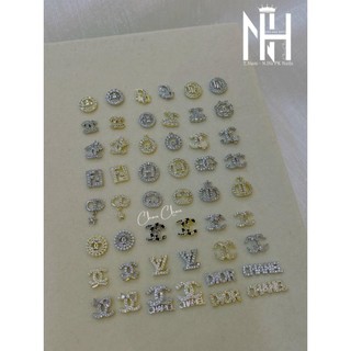Charm thương hiệu,, charm đá thương hiệu, charm đá trang trí móng , đá hình trang trí móng mới nhất