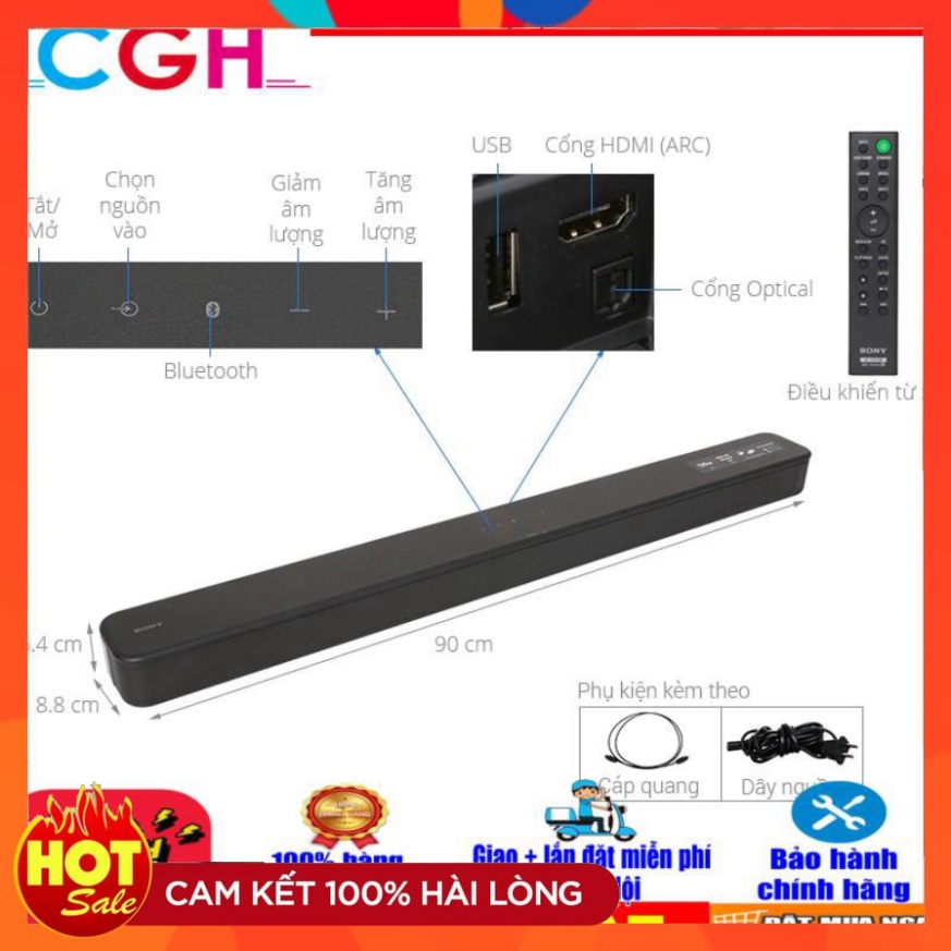 Loa Sony Soundbar HT-S100F -Hàng Chính Hãng Free Ship