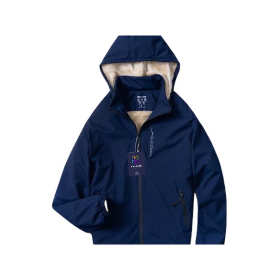 Áo khoác gió nam nữ tráng bạc, lót lông cừu dày dặn, che khóa ngực phản quang Bản 2022 - Hàng mới về