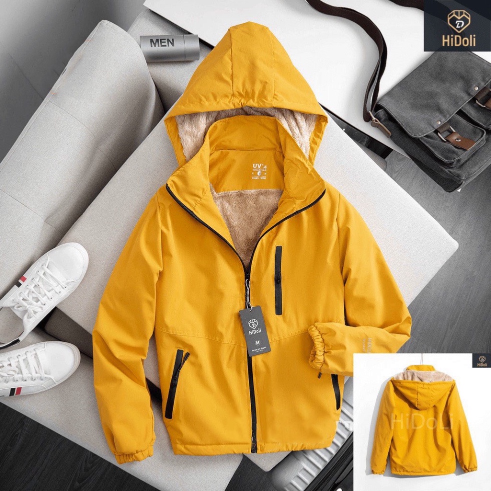 Áo khoác nam LÓT LÔNG 3 KHÓA chất vải gió tráng bạc chống nước,chống gió lót lông dày dặn - Hàng mới về