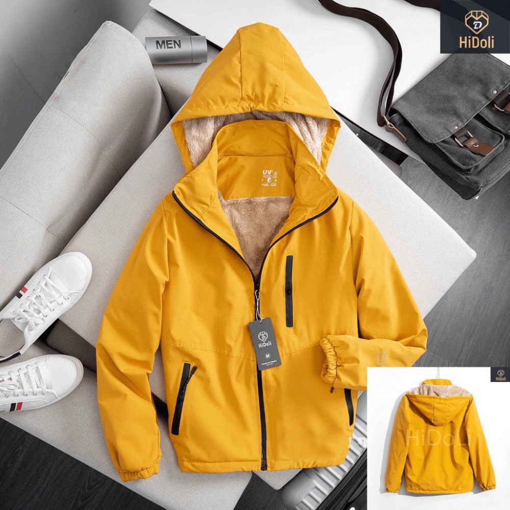 Áo gió tráng bạc lót lông cừu nâu siêu chống nước chống gió bất chấp rét đại hàn, hàng cao cấp - Hàng mới về