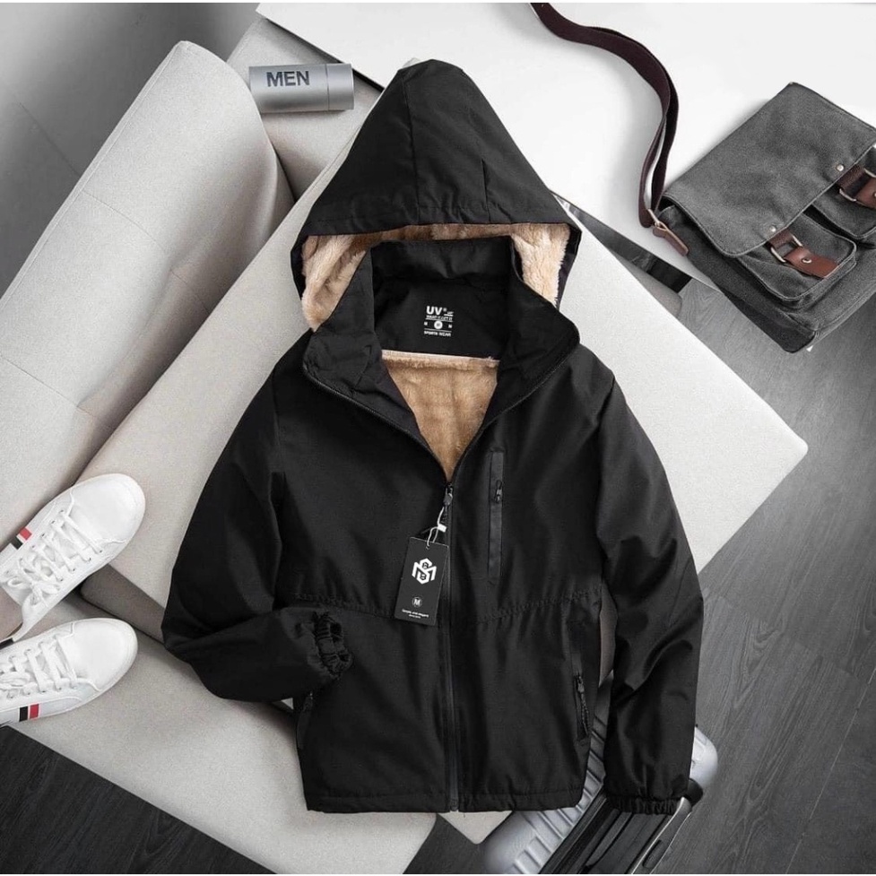 Áo gió tráng bạc lót lông cừu nâu siêu chống nước chống gió bất chấp rét đại hàn, hàng cao cấp - Hàng mới về