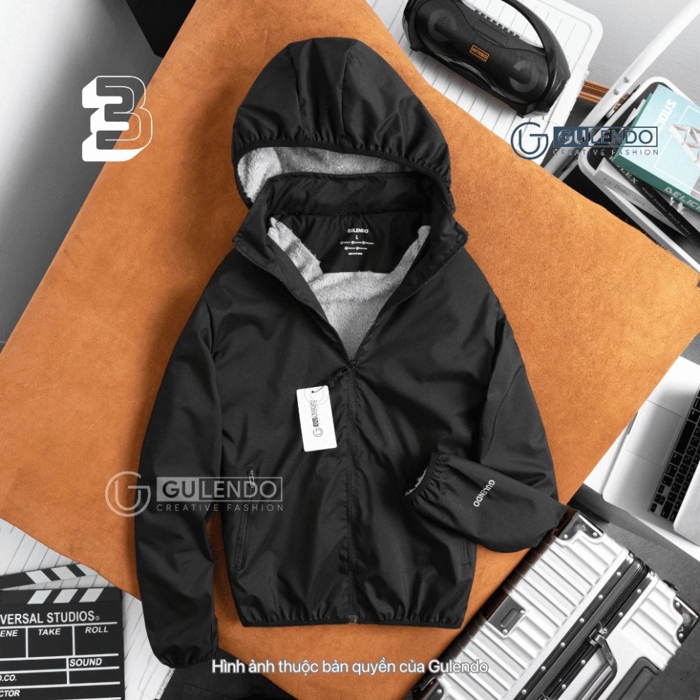 Áo khoác gió lót lông cừu chống nước, chống gió hàng VNXK Gulendo - Hàng mới về