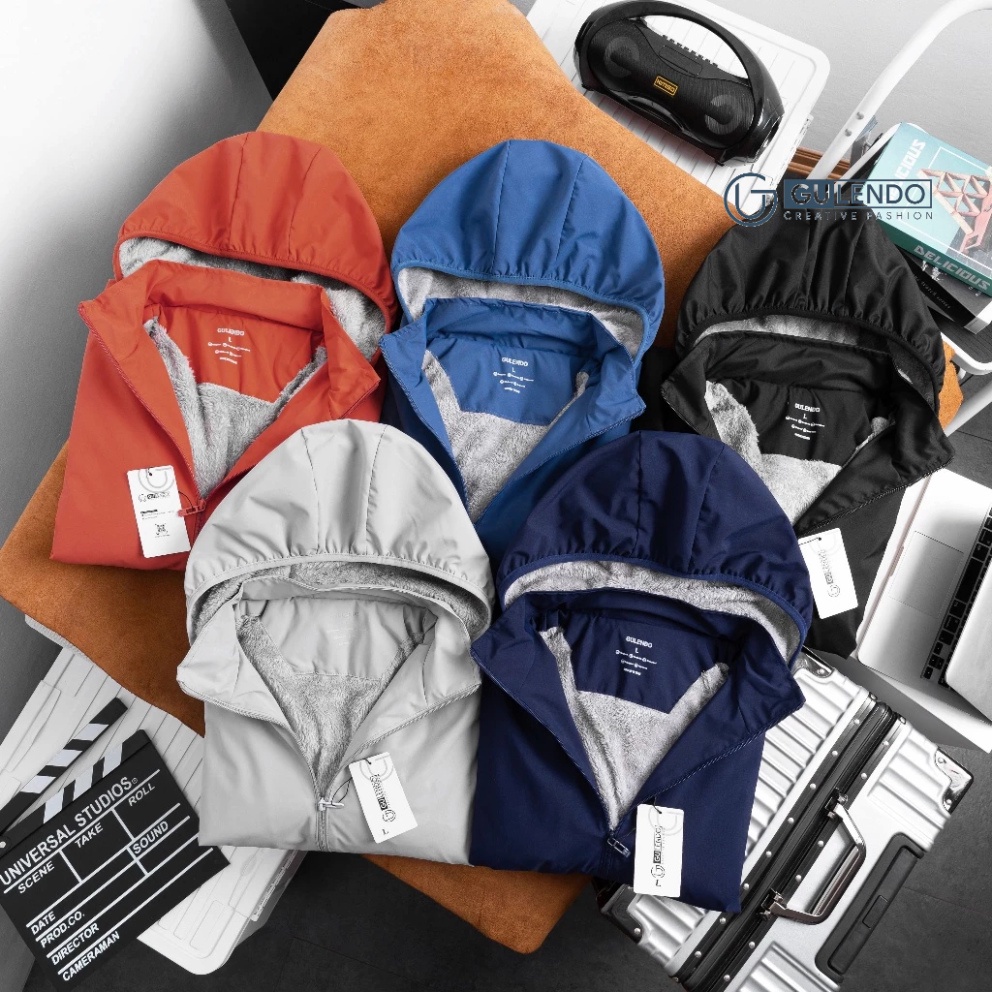 Áo khoác gió lót lông cừu chống nước, chống gió hàng VNXK Gulendo - Hàng mới về