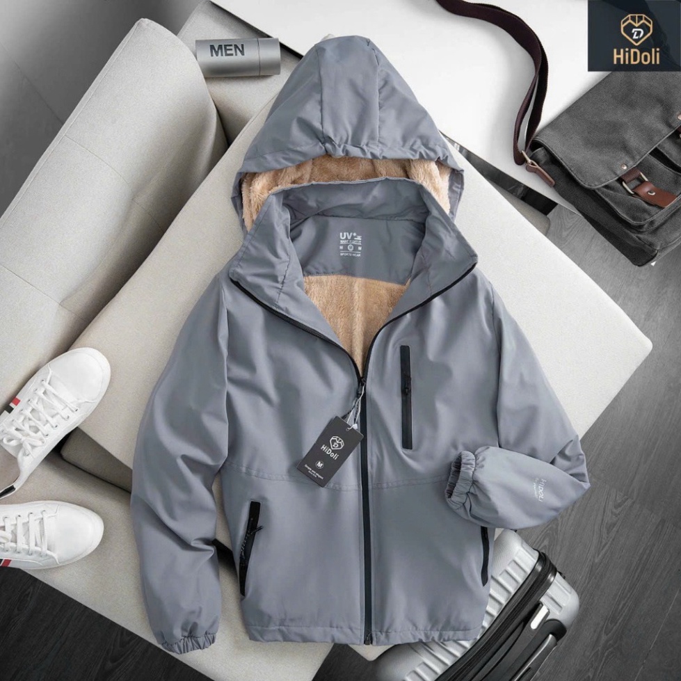 Áo Khoác Nam Lông Cừu Cao Cấp Chống Nước Giữ Ấm Mùa Đông - AKL- HD01 - Hàng mới về