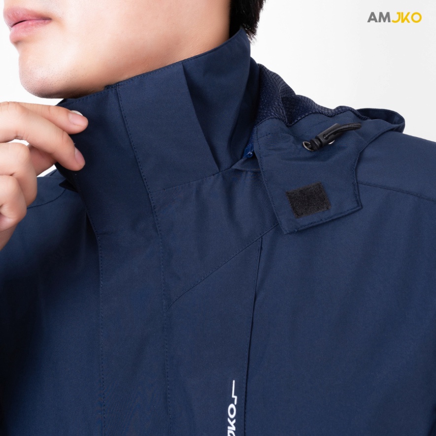 Áo khoác gió 2 lớp Nam Nữ AMJKO, áo gió Nam cao cấp công nghệ Nano Blocktech chống nước cản gió ngăn tia UV - Hàng mới v