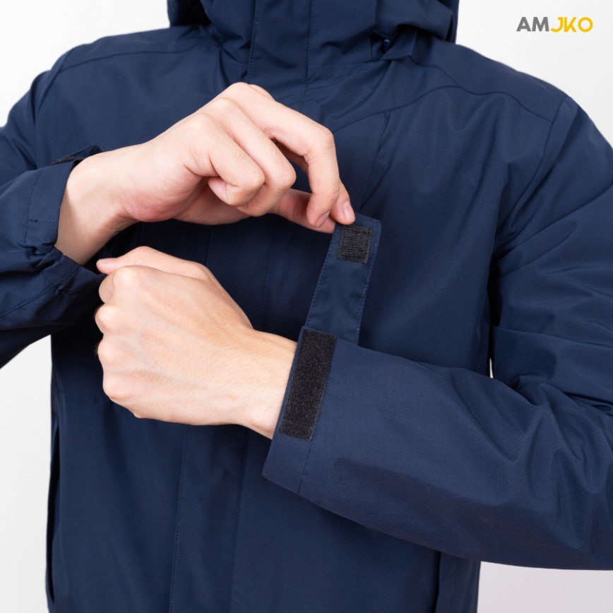 Áo khoác gió 2 lớp Nam Nữ AMJKO, áo gió Nam cao cấp công nghệ Nano Blocktech chống nước cản gió ngăn tia UV - Hàng mới v