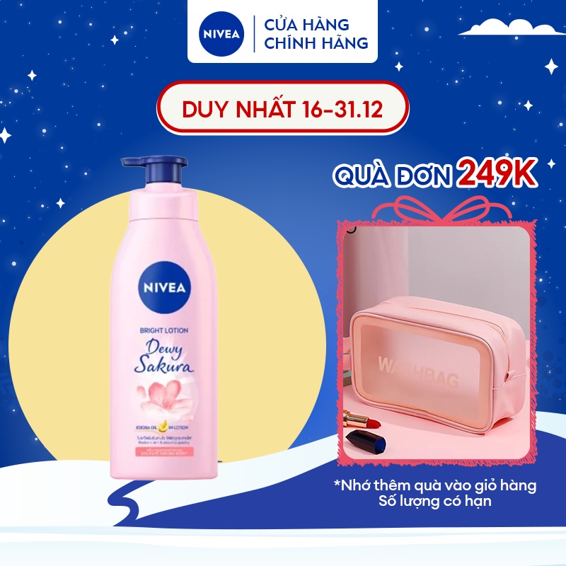 Sữa Dưỡng Thể NIVEA Sáng Da Hương Hoa Anh Đào (350 ml) - 85703