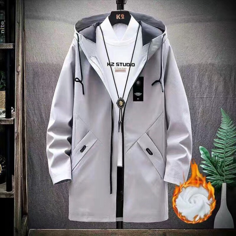 Áo khoác gió - Áo khoác Kaky Lót Lông  thời trang thu đông quảng châu - Hàng mới về