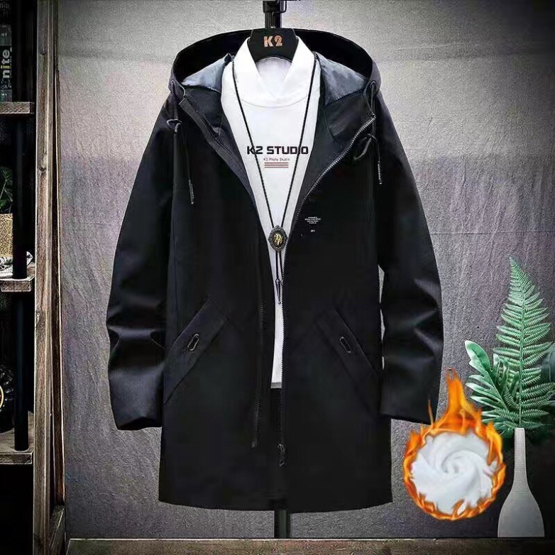 Áo khoác gió - Áo khoác Kaky Lót Lông  thời trang thu đông quảng châu - Hàng mới về