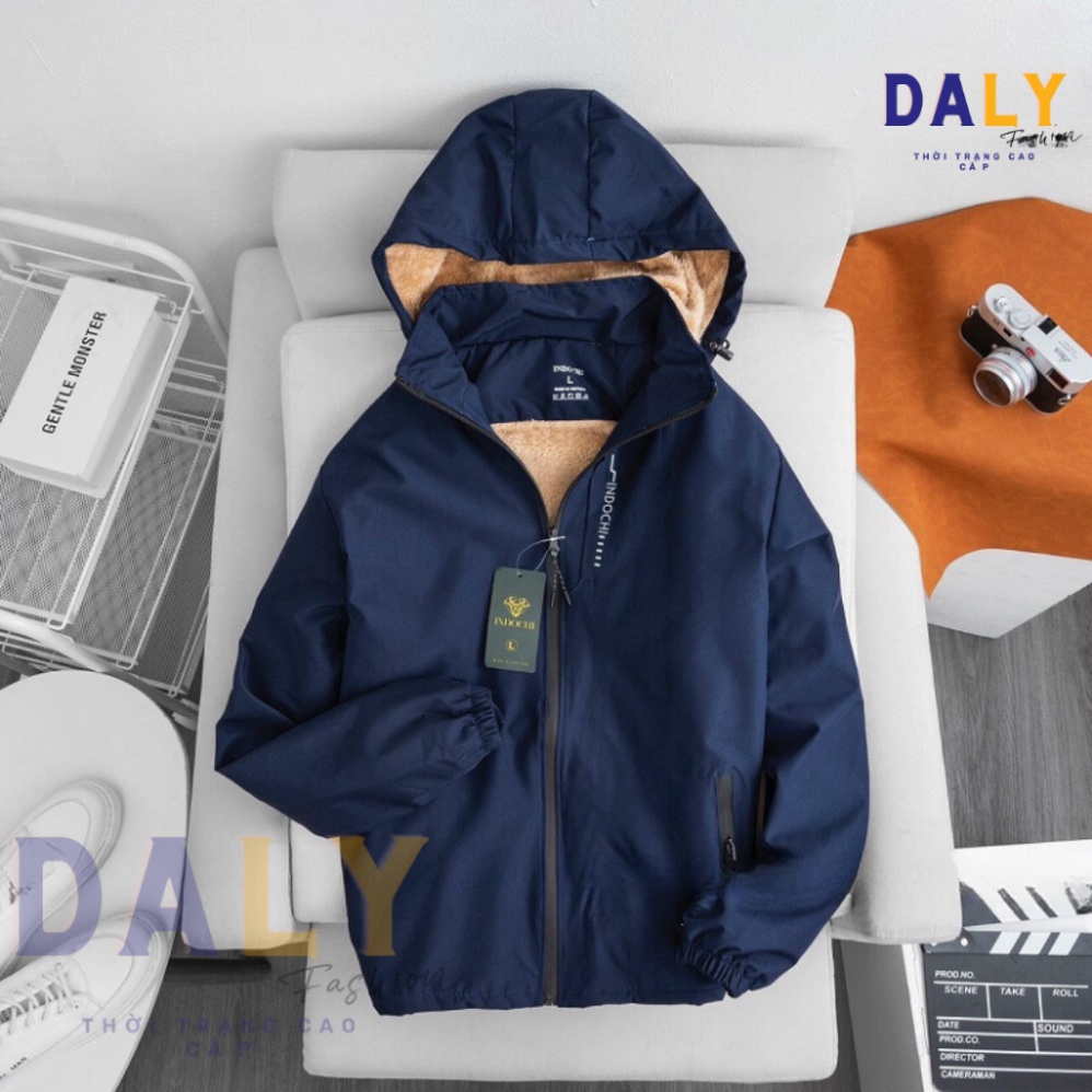Áo khoác gió lót lông Unisex tráng bạc chống nước - Lót lông vàng mới nhất 2023 -DALY - Hàng mới về