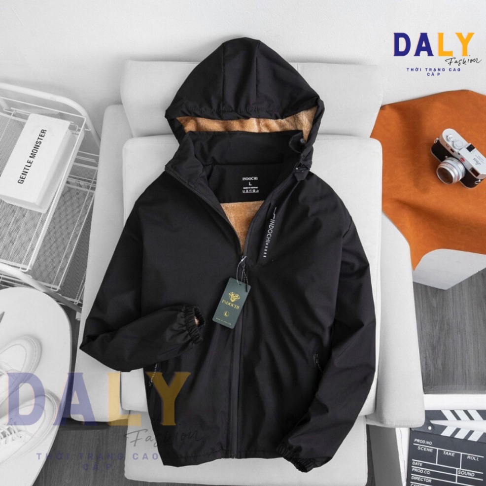 Áo khoác gió lót lông Unisex tráng bạc chống nước - Lót lông vàng mới nhất 2023 -DALY - Hàng mới về