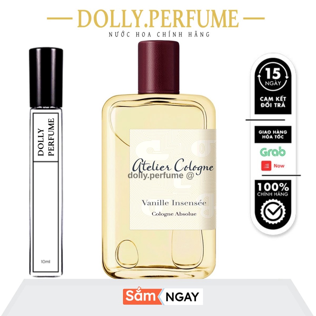 Tester Nước Hoa 𝗔𝗧𝗘𝗟𝗜𝗘𝗥 Cologne Vanille Insensée EDT 10ml