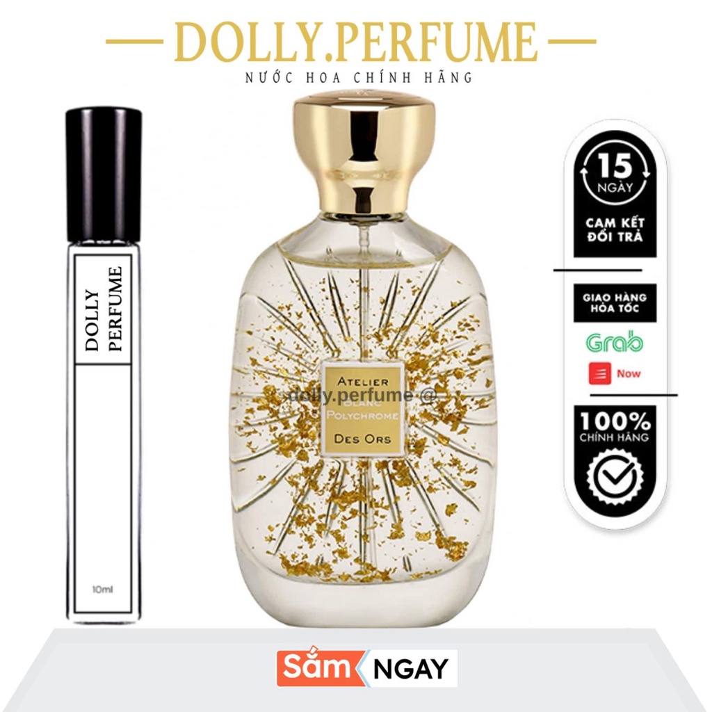 Tester Nước Hoa 𝗔𝗧𝗘𝗟𝗜𝗘𝗥 Des Ors  Blanc Polychrome 10ml