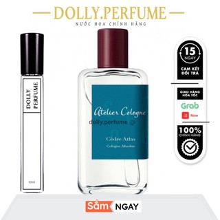 Tester nước hoa 𝗔𝗧𝗘𝗟𝗜𝗘𝗥 cologne cedre atlas pure edt 10ml