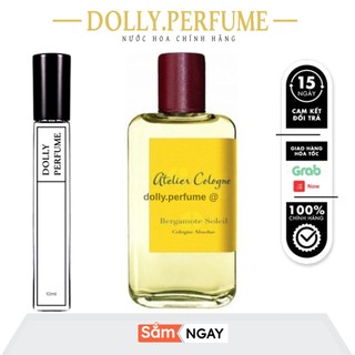 Tester nước hoa 𝗔𝗧𝗘𝗟𝗜𝗘𝗥 cologne bergamote soleil edt 10ml