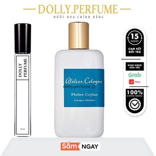 Tester nước hoa 𝗔𝗧𝗘𝗟𝗜𝗘𝗥 philtre ceylan edp 10ml