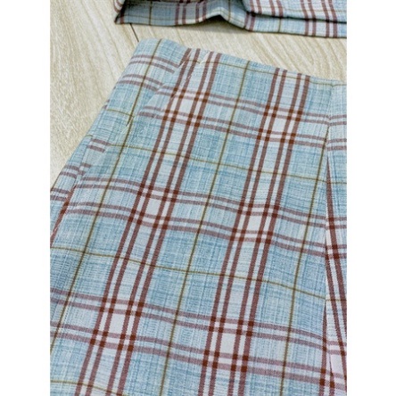 Set bộ caro nút bọc caro xanh ms005