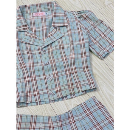 Set bộ caro nút bọc caro xanh ms005