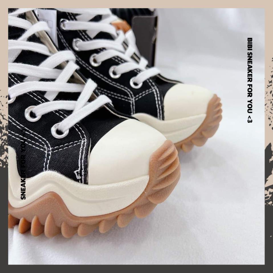 Giày Converse_Run Star Motion Đế Cao Nam Nữ, Giày CV Trắng Đen Cao Đế Răng Cưa Full Box - BIBISNEAKER