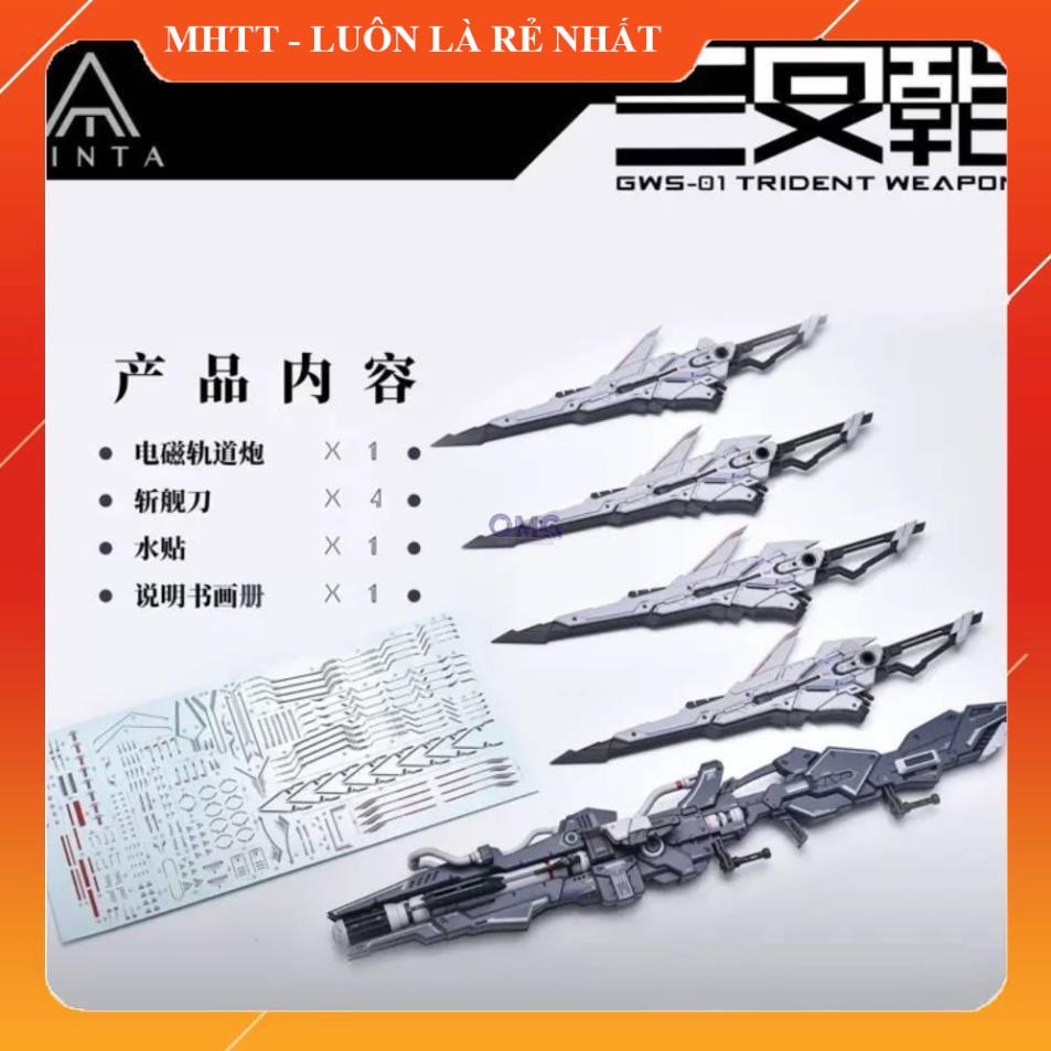 Mô hình lắp ráp Bộ phụ kiện vũ khí cho gundam AINTA&YUJIAO LAND Plastic Trident Weapon System.