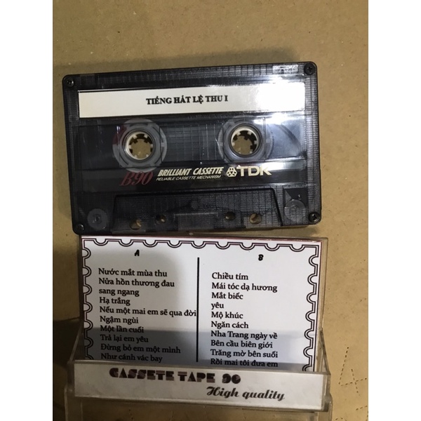 Cassete tiếng hát lệ thu 1
