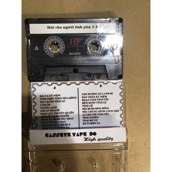 Cassete chế linh hát cho người tình phụ 3-4