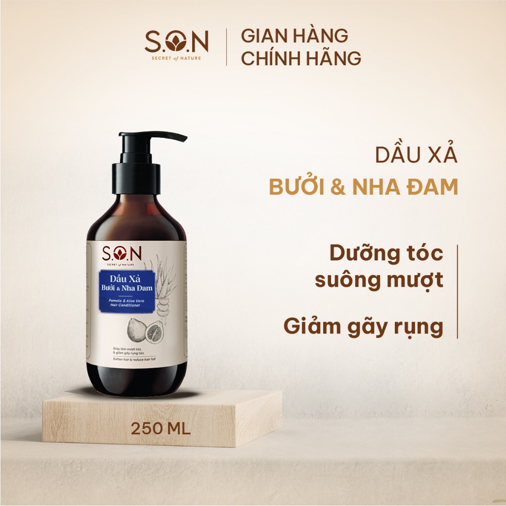 Dầu xả S.O.N Bưởi & Nha đam 250ml dành cho mọi loại tóc