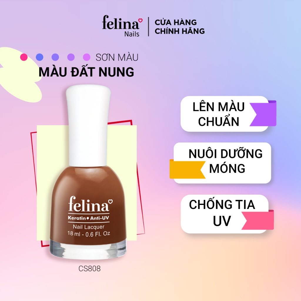 Sơn móng tay Felina 18ml - Màu sắc đa dạng
