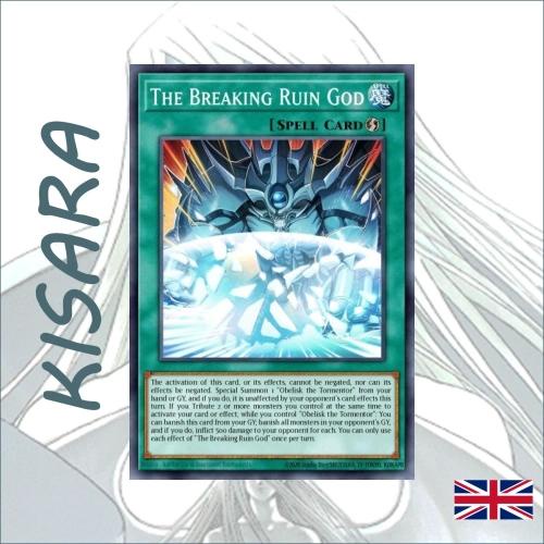 Bài lẻ Yugioh The Breaking Ruin God - MP22-EN274 - Ultra Rare 1st Edition