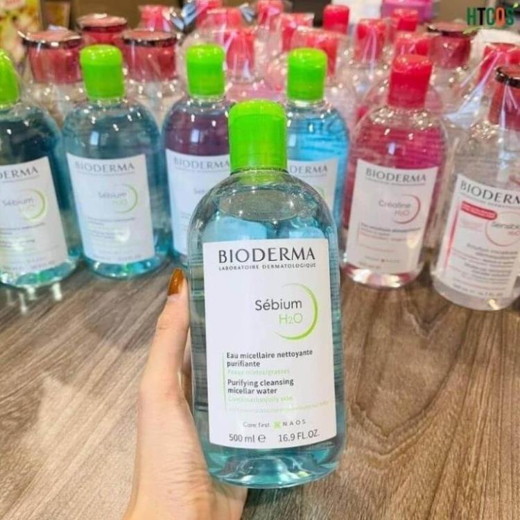 Nước tẩy trang biodema 500ml dành cho da dầu da khô và da nhay cảm