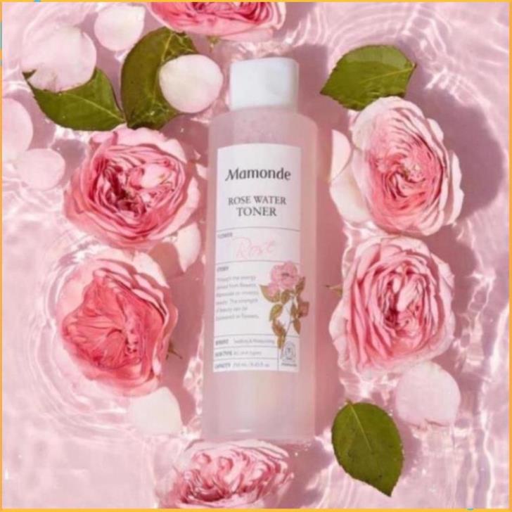 Nước Hoa Hồng Rose Water Toner Mamonde 250ml Dành Cho Mọi Loại Da