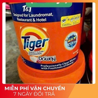 ++bột giặt tiger hương downy tiger mới - thùng 9kg .