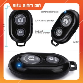 Remote Bluetooth chụp hình điện thoại từ xa (Màu Đen)