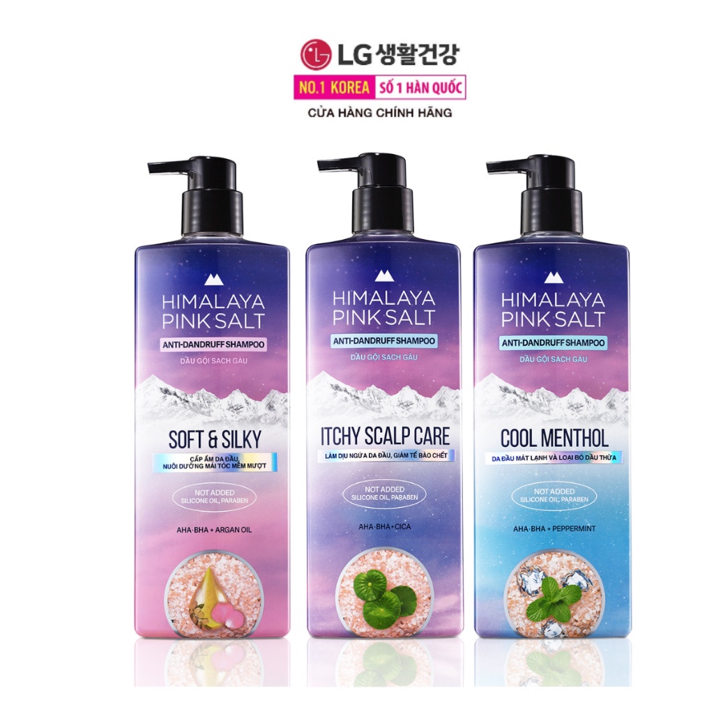 Dầu gội Dành Cho Da Đầu Bết/ Giảm Ngứa/ Làm Sạch Da Đầu/ Himalaya Pink Salt 650ml