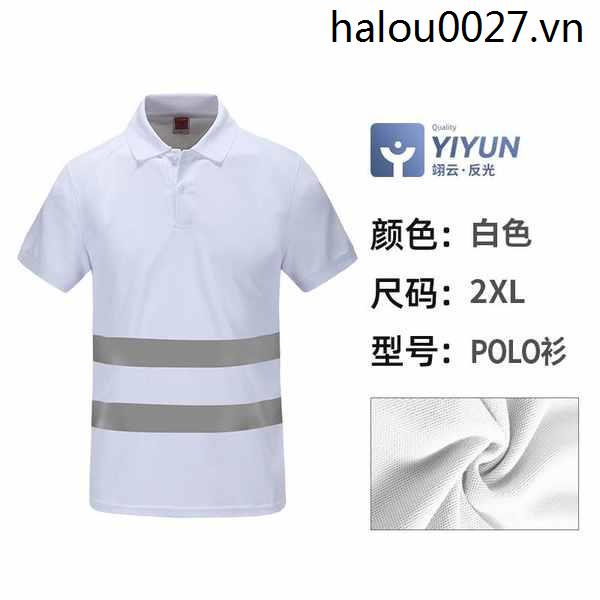 Áo Thun polo Ngắn Tay Nhanh Khô Phản Quang An Toàn Khi Xây Dựng