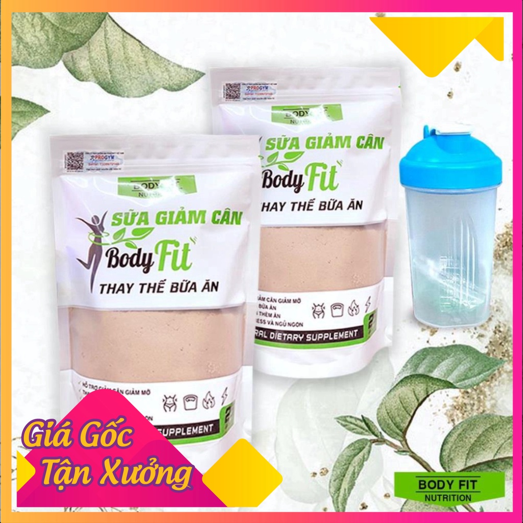 Combo 2 túi Sữa Giảm Cân BodyFit + Tặng bình lắc - Thay thế bữa ăn 1kg