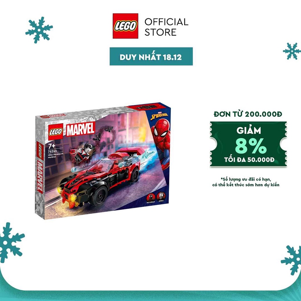 LEGO Superheores 76244 Siêu Xe Của Miles Morales (220 Chi Tiết)