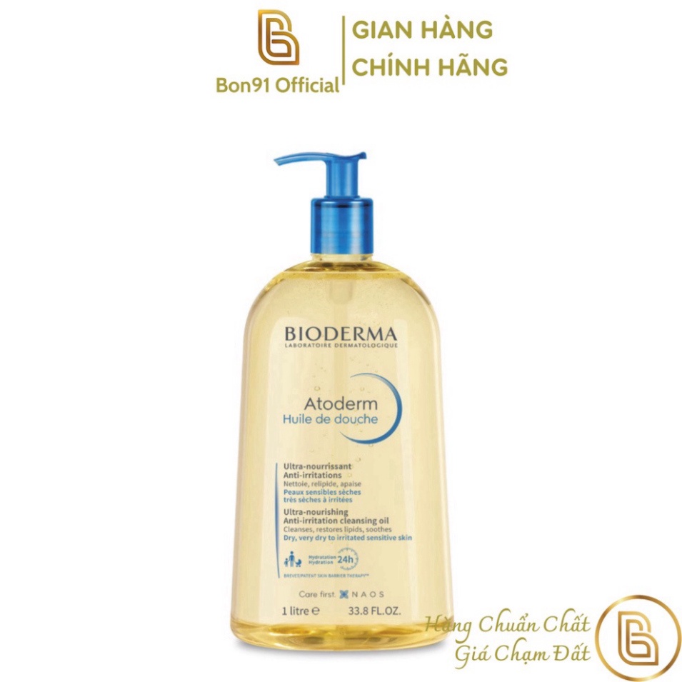 Dầu tắm dịu nhẹ Bioderma Atoderm Huile De Douche 1000ml (tem công ty)