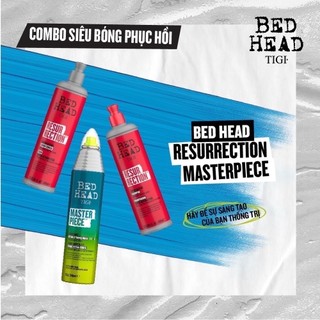 Bộ 3 'siêu bóng phục hồi' tigi bed head 'resurrection™ + masterpiece™'