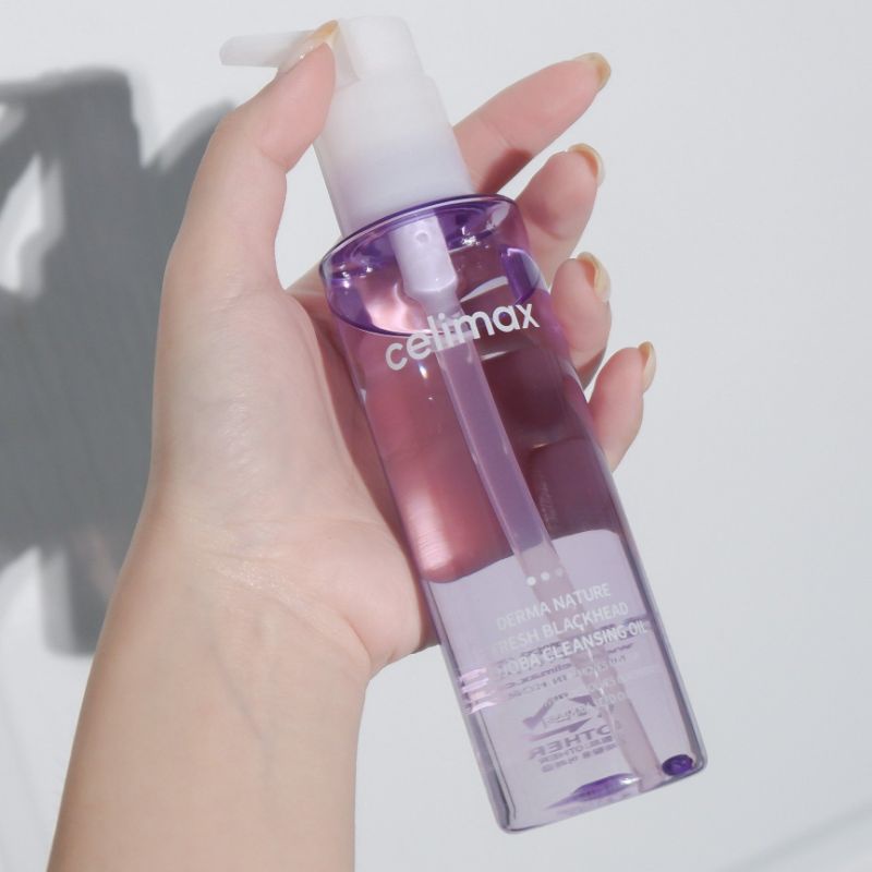 dầu tẩy trang Celimax jojoba cleansing oil giảm mụn đầu đen mũi 150ml