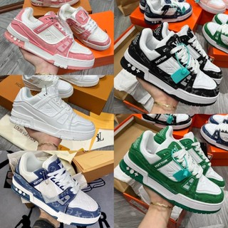 ✅ Giày LV sneaker Xanh than, Xanh Lá, Nâu,các màu mới nhất hot trend 2022