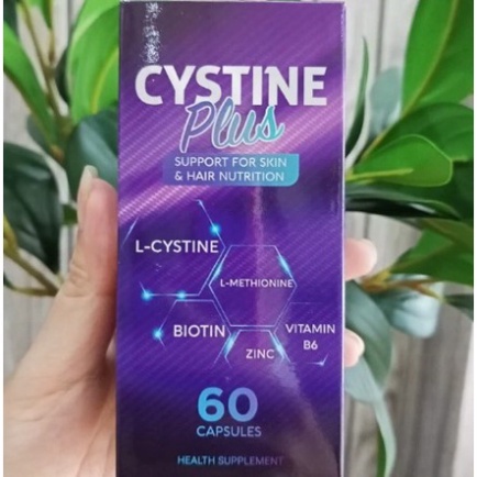 VIÊN UỐNG CYSTINE PLUS GIẢM MỤN, NGĂN RỤNG TÓC, GIẢM SẮC TỐ DA HỘP 60 VIÊN[CHÍNH HÃNG]