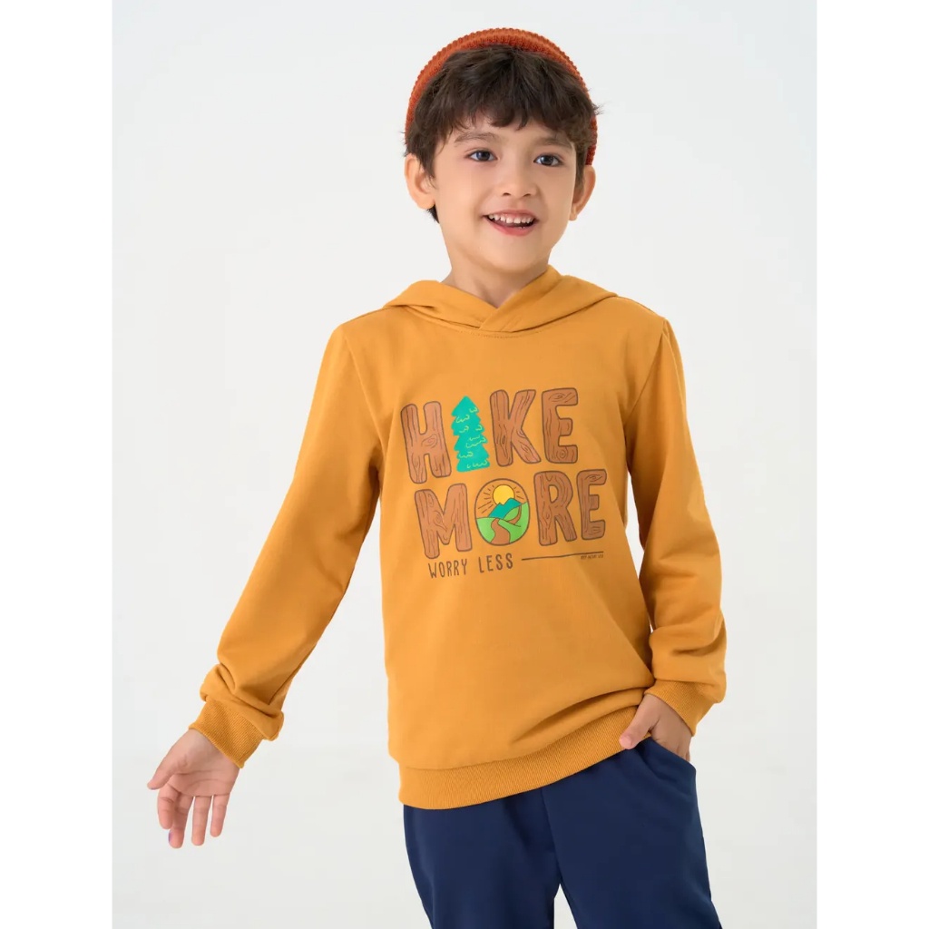 Áo nỉ bé trai CANIFA áo hoodie có mũ chất liệu cotton USA in hình 2TW23W006
