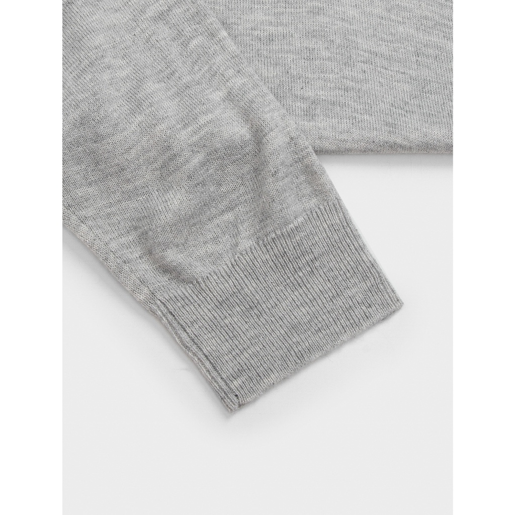 Áo len nam CANIFA dáng ôm basic cổ tròn dài tay 8TE23W008