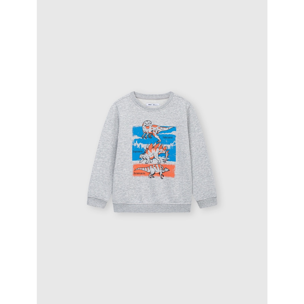 Áo nỉ bé trai CANIFA dài tay cổ tròn in hình 2TW23W011